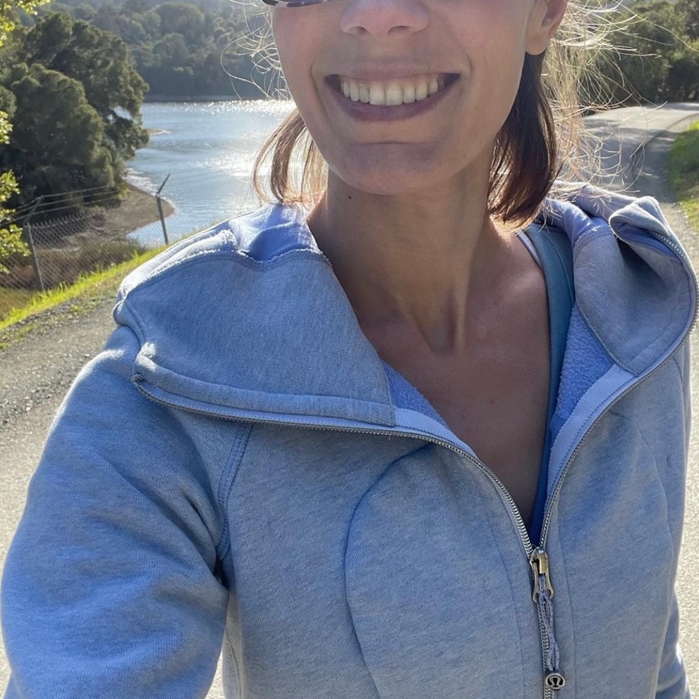 GIFTED - Lululemon Light Blue Zip Jacket